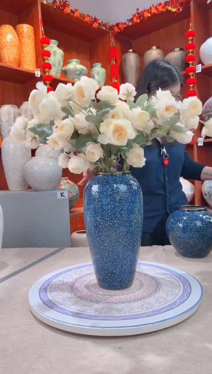 【闪购商品】瓶精品陶瓷花瓶 无花 紫水晶 大号