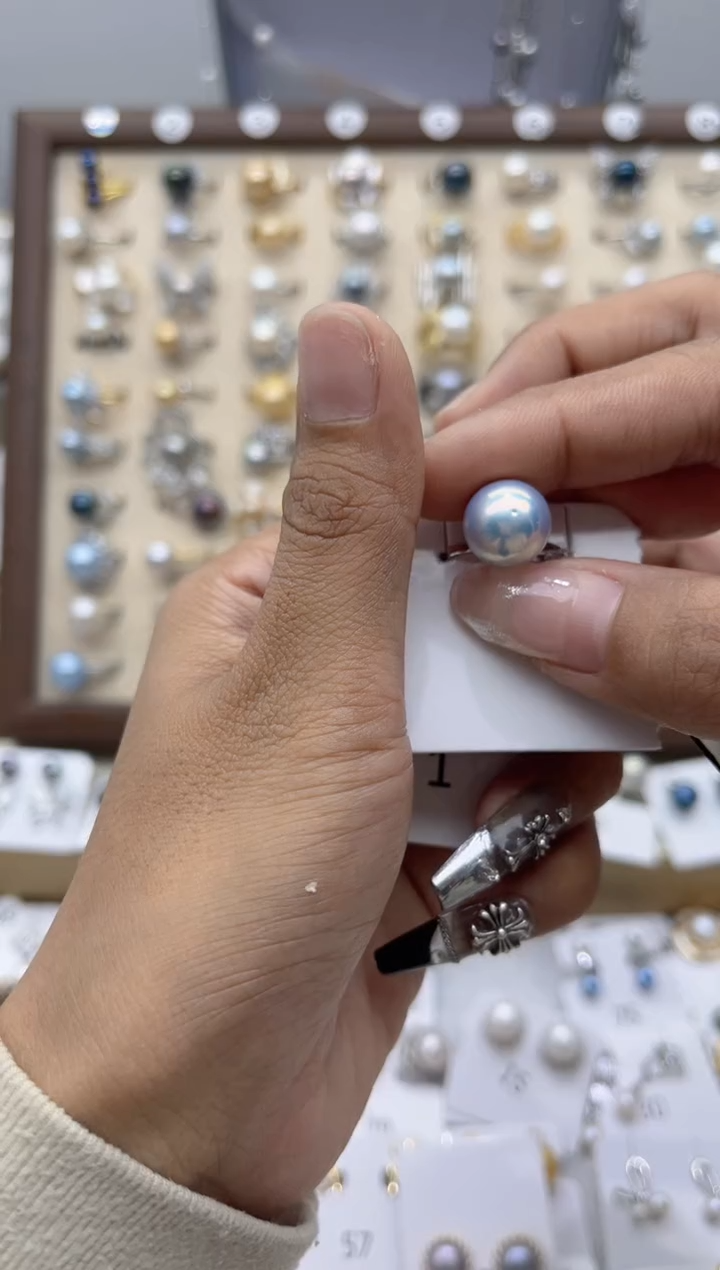 【闪购商品】淡水珍珠戒指合金81