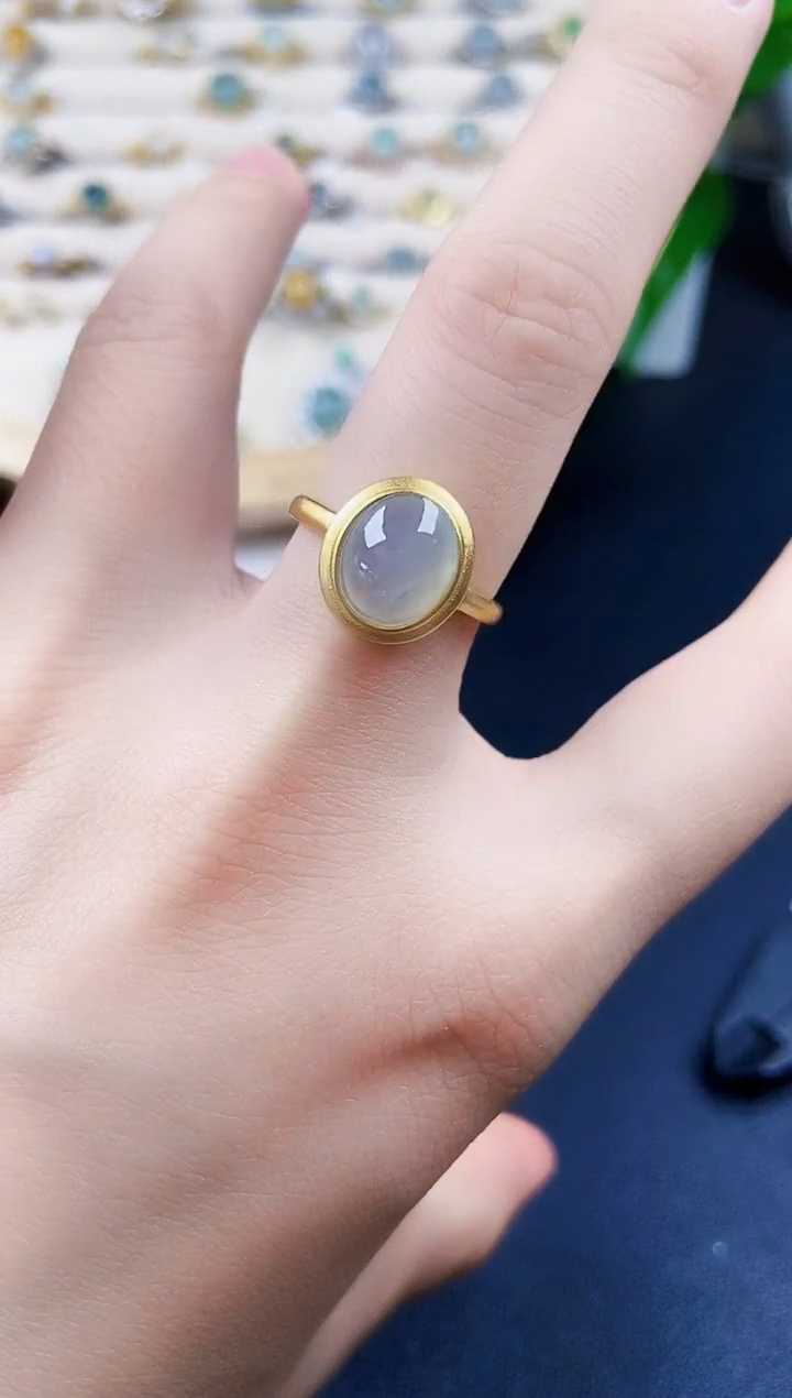 【闪购商品】翡翠戒指银S925镶嵌31232321