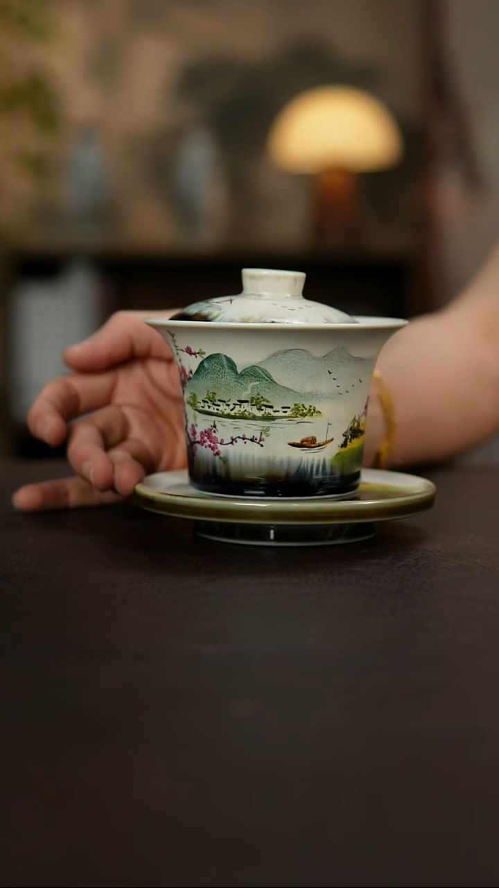 杯景德镇陶瓷杯碗柴烧多人