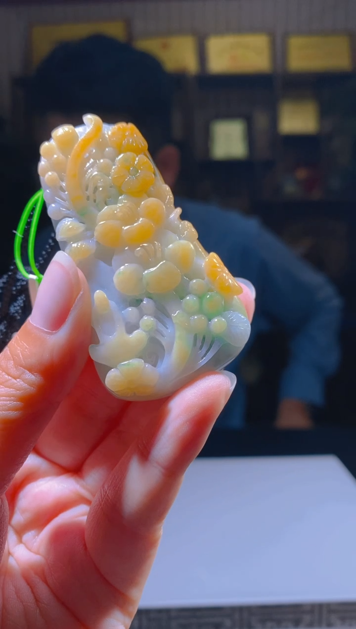 定制翡翠未镶嵌LL翡翠毛货WZ-34