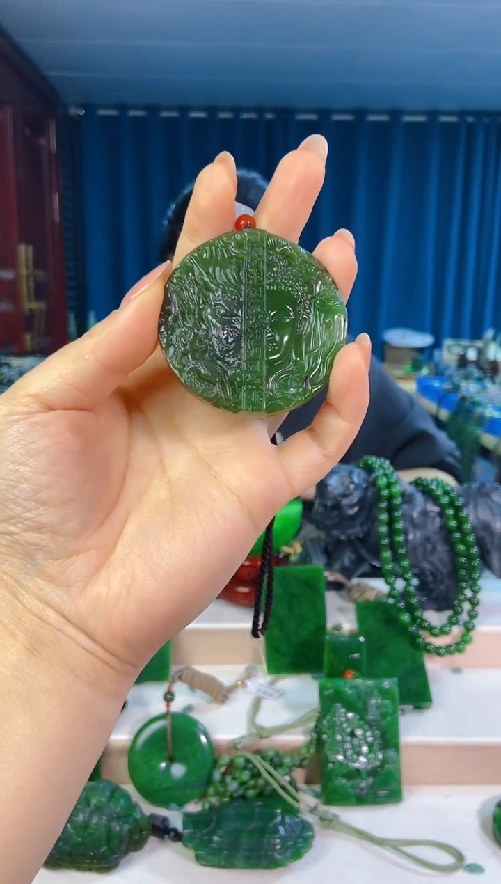 和田玉未镶嵌挂件1