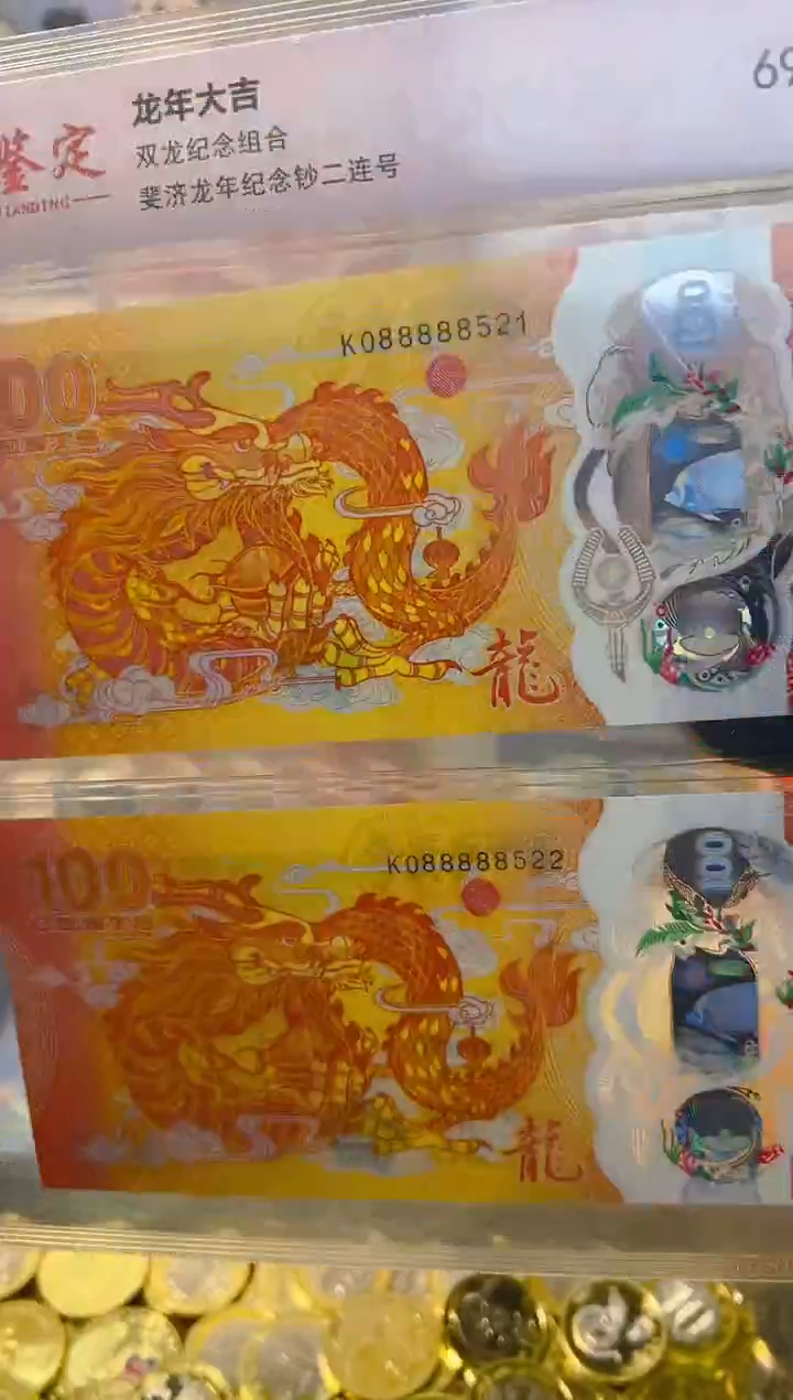 【闪购商品】其他普通金属龙年大吉纪念合集（塑料）