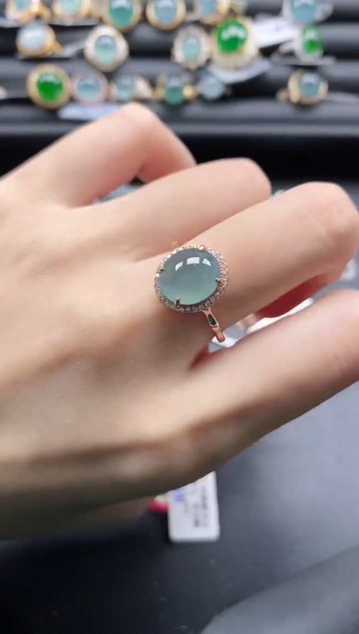 【闪购商品】翡翠戒指银S925镶嵌1111