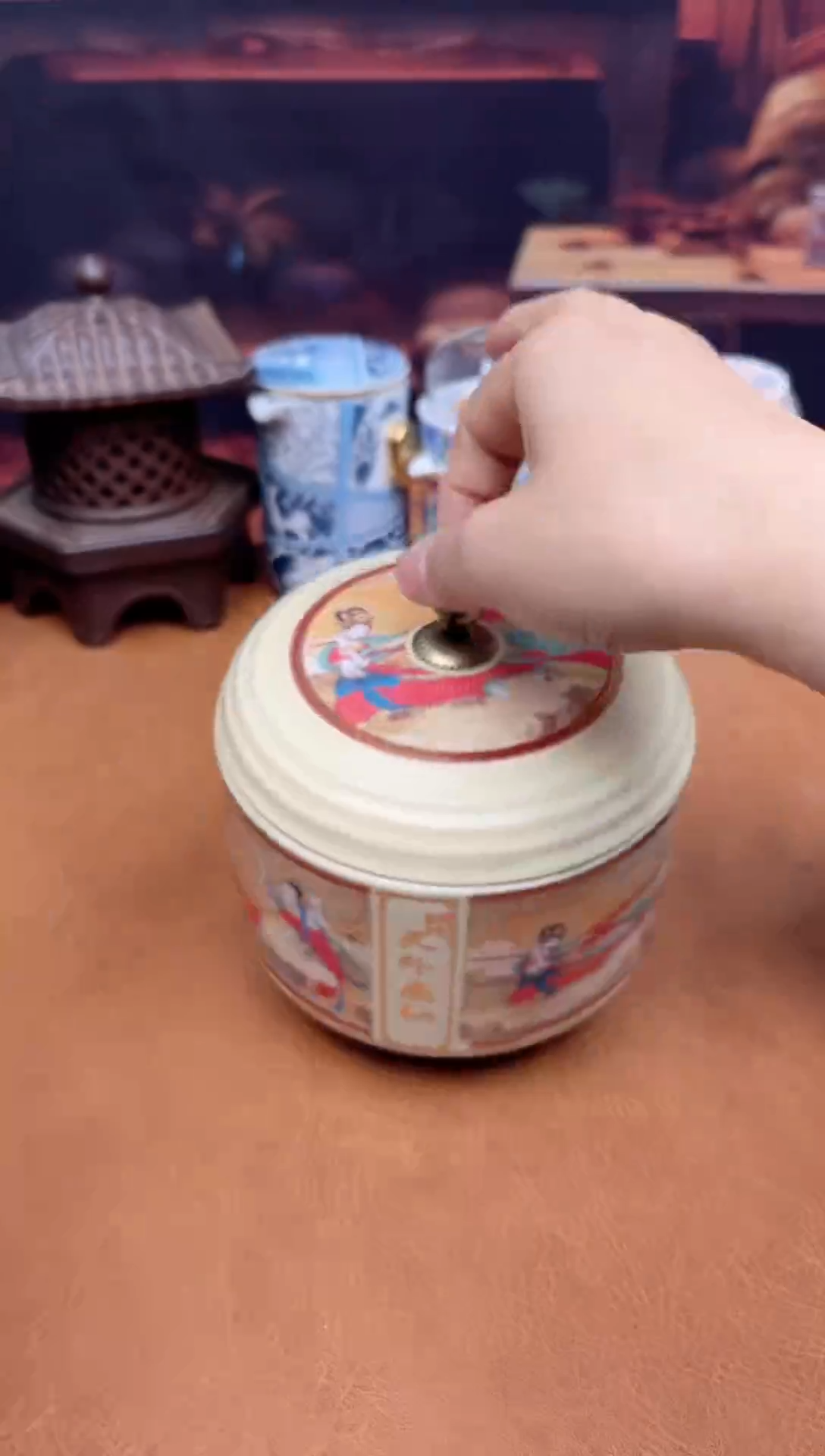 【闪购商品】陶瓷茶具摆件茶叶罐
