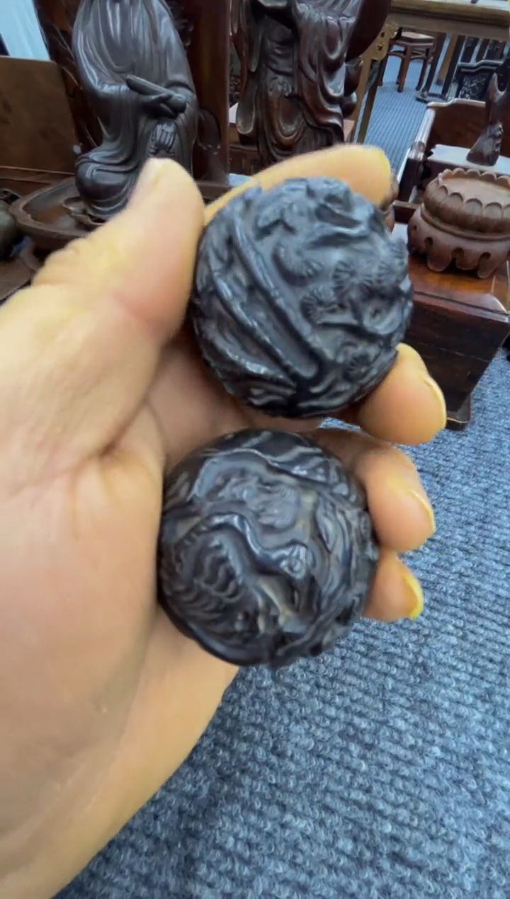 【闪购商品】木手球一对（收古藏今）