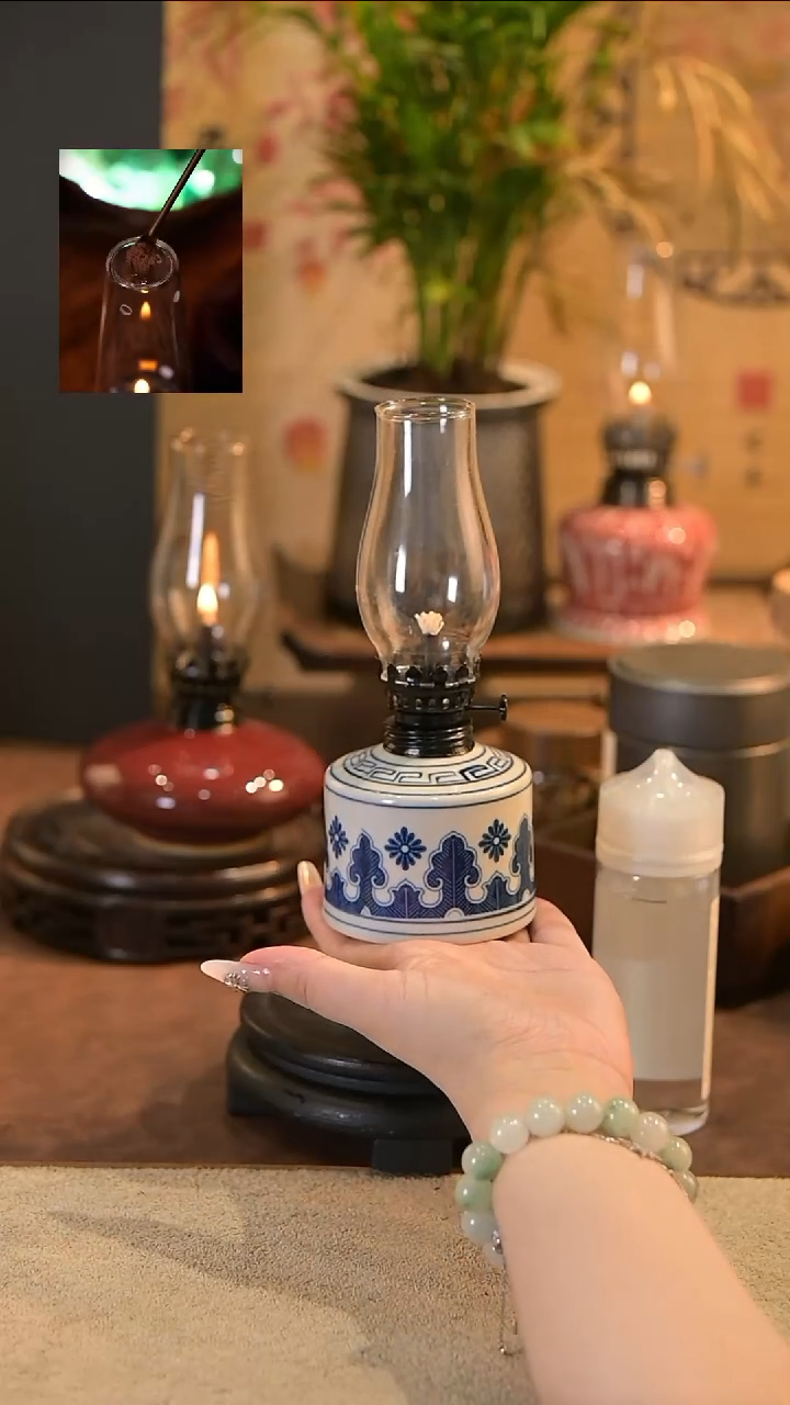 陶瓷陶瓷景德镇陶瓷香薰灯摆件