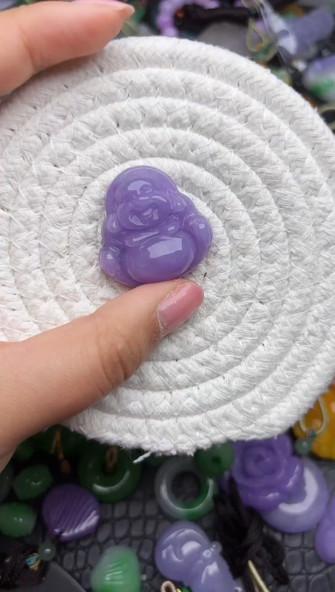 颈饰未镶嵌翡翠缅甸翡翠吊坠