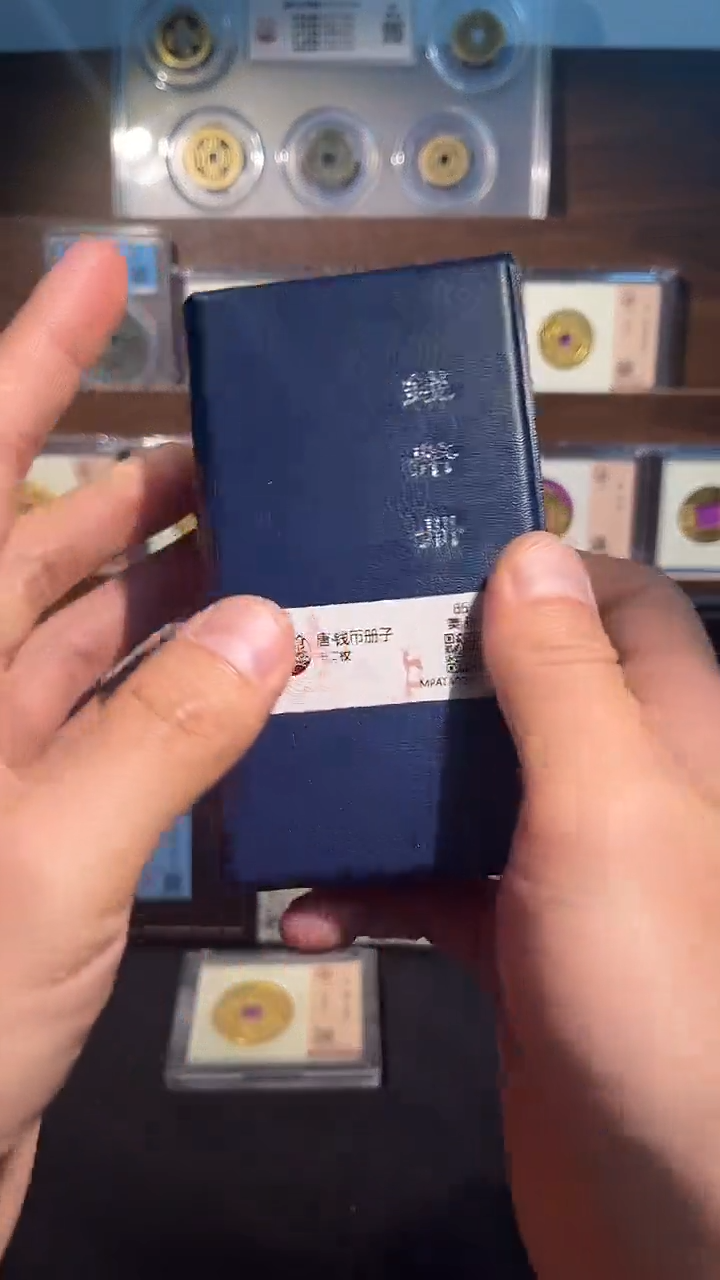 铜带评级 唐代钱币册  共12枚送会昌开元