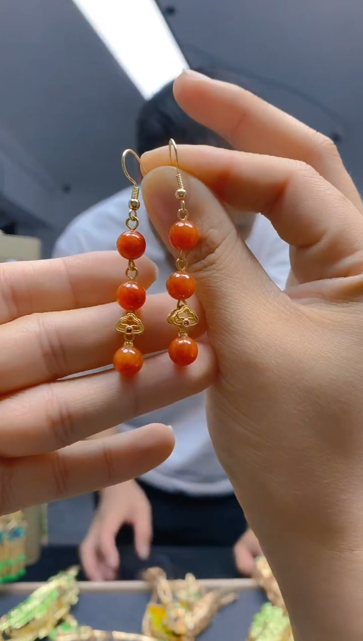 【闪购商品】翡翠耳饰合金243翡翠耳钩