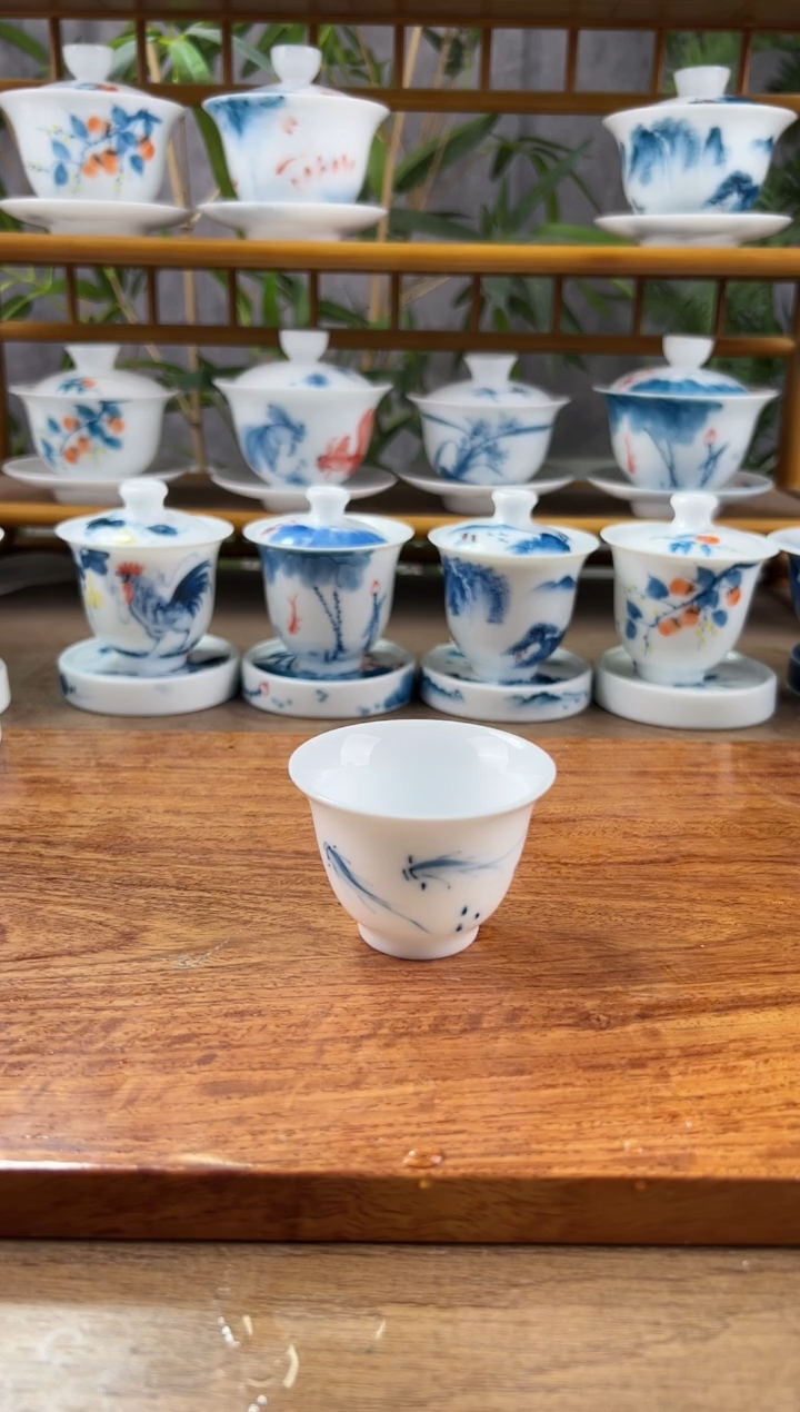 【闪购商品】全品荷花鱼聚闻香杯