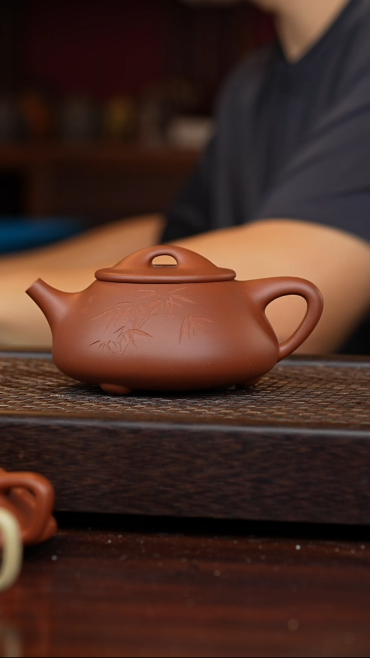 茶壶紫砂丹壶溢香紫砂壶400毫升口微裂