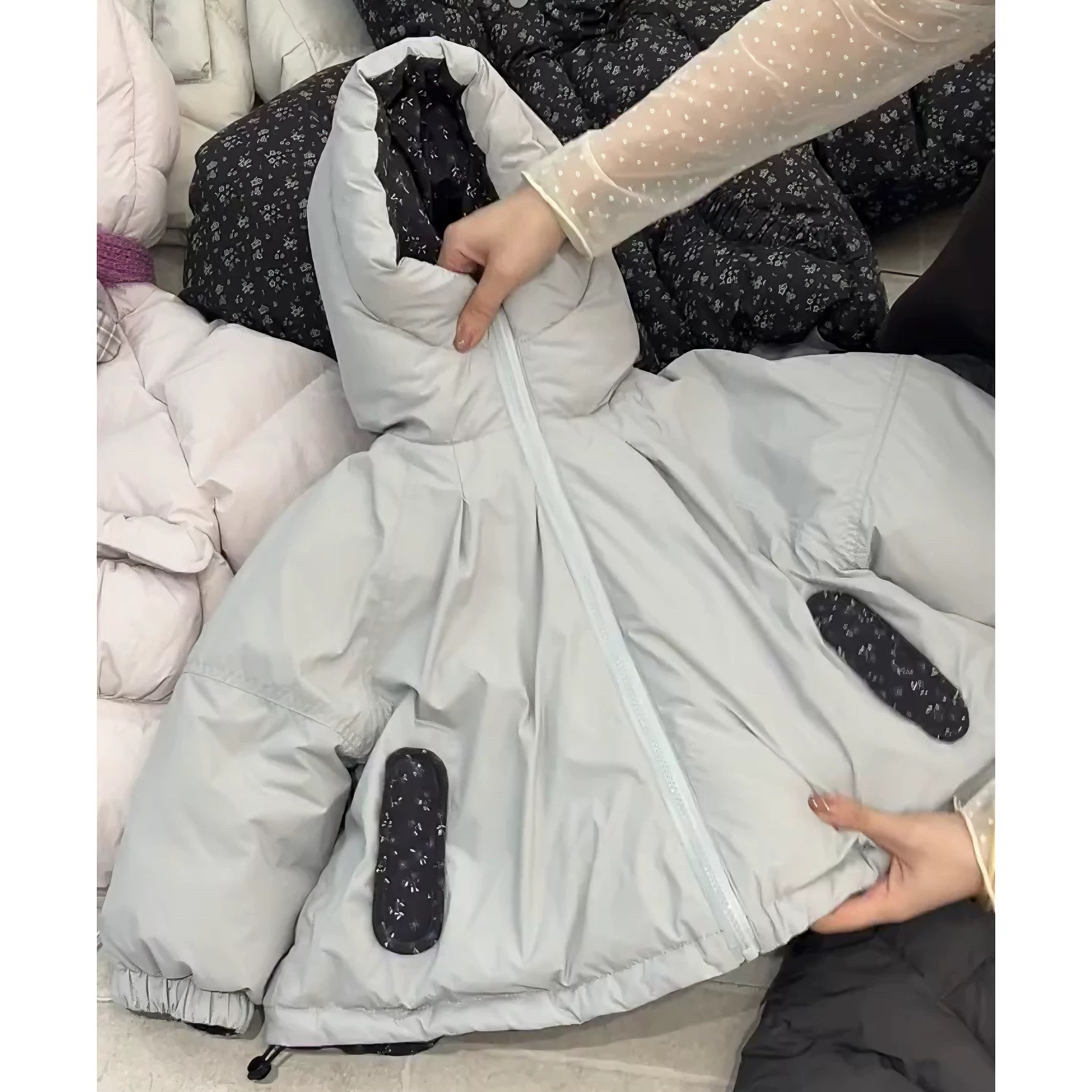 女童韩版森系双面穿软软棉服外套D6