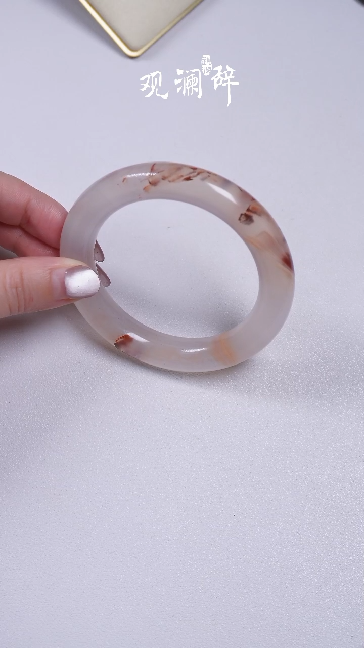 【闪购商品】南红玛瑙手镯合金冰飘南红57-58