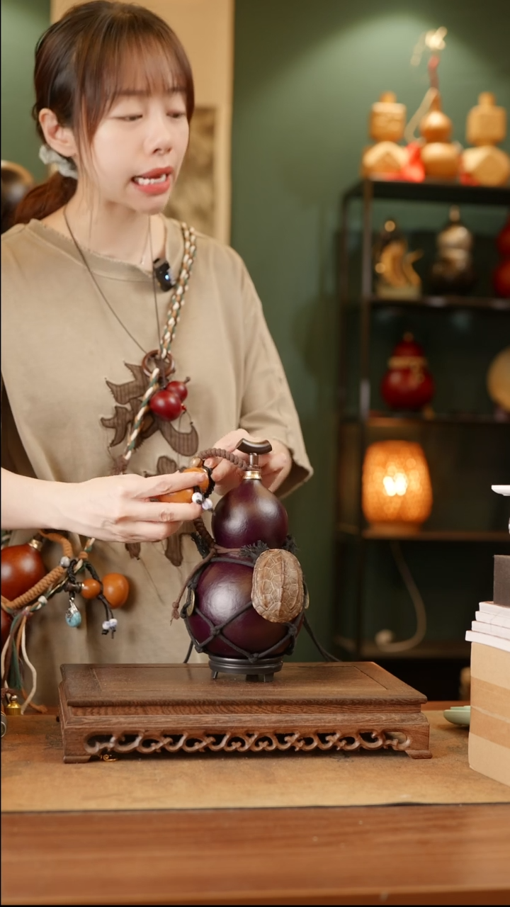 23号精品天然大漆酒葫芦一物一拍~