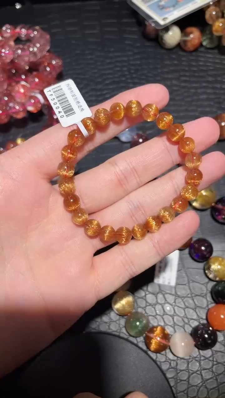 【闪购商品】水晶手链未镶嵌单圈铜发晶A7.5