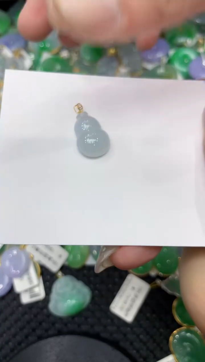 【闪购商品】翡翠颈饰18K金镶嵌222222222