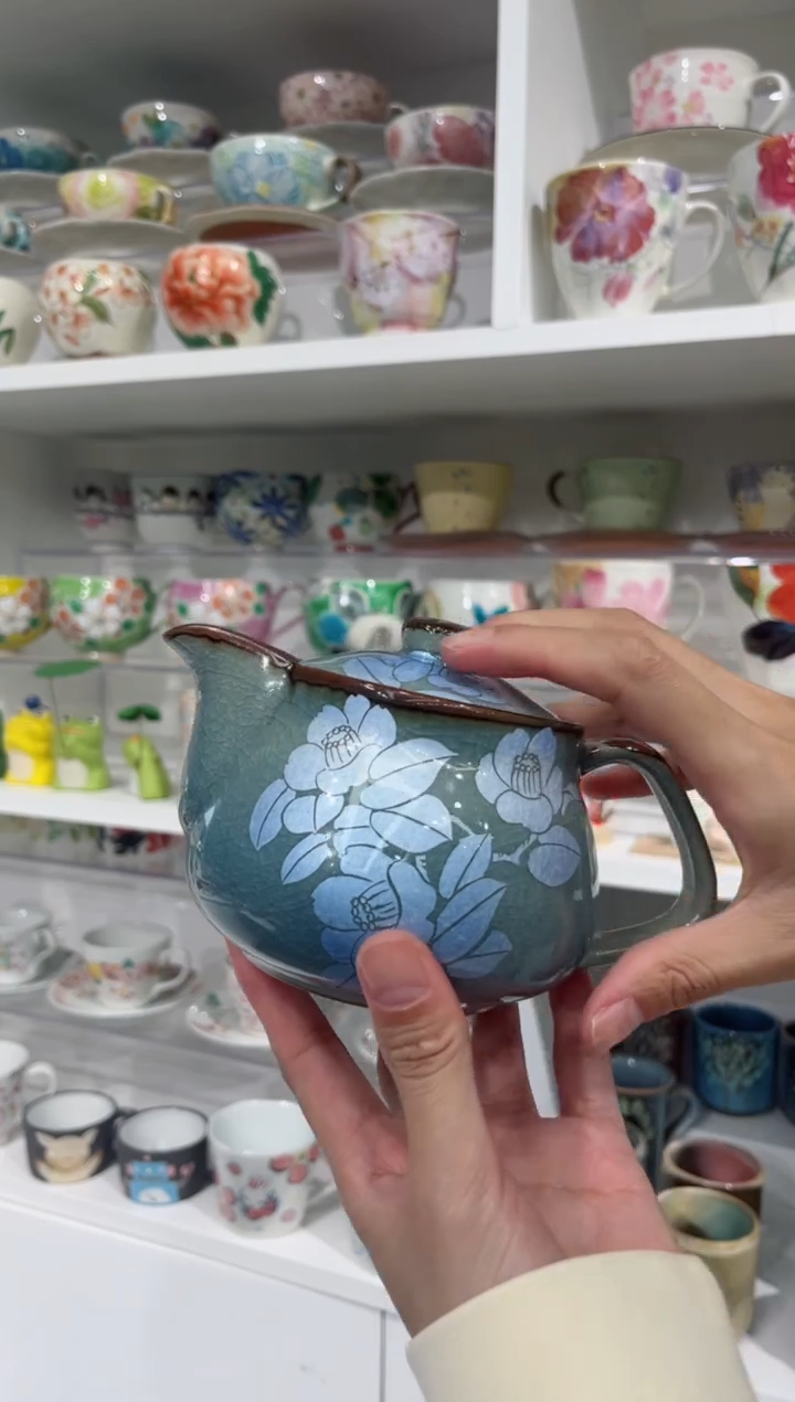 【闪购商品】瓷片九谷烧陶制茶壶