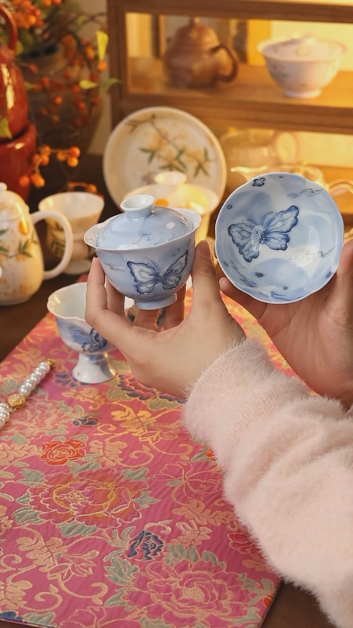 盖碗+茶杯            