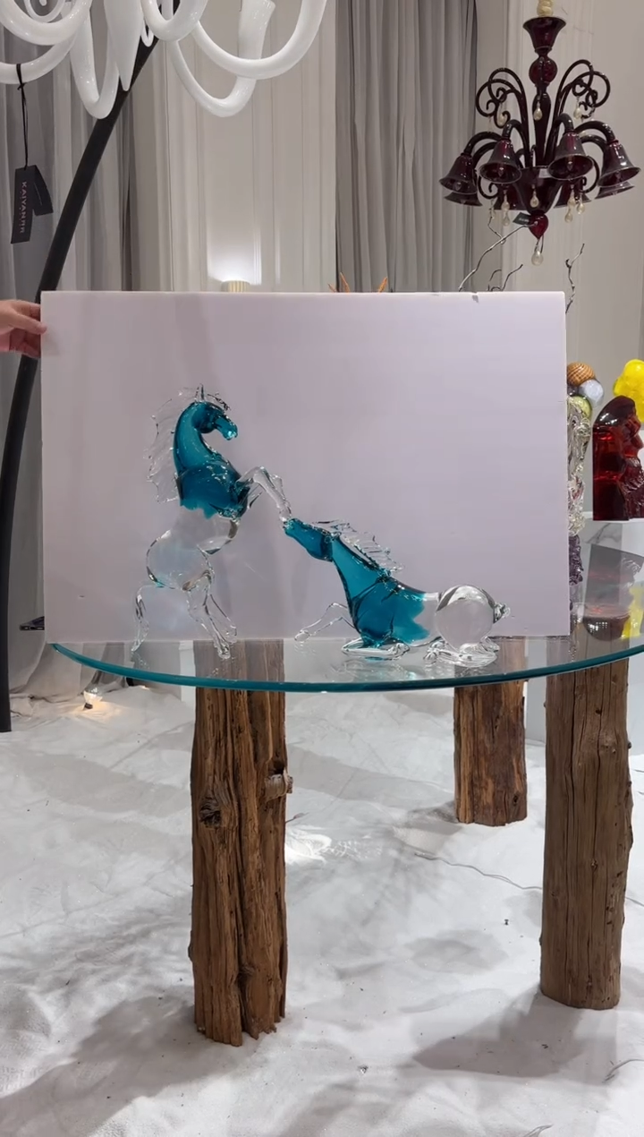 【闪购商品】摆件AJ06192卧姿+AJ06193跃姿马