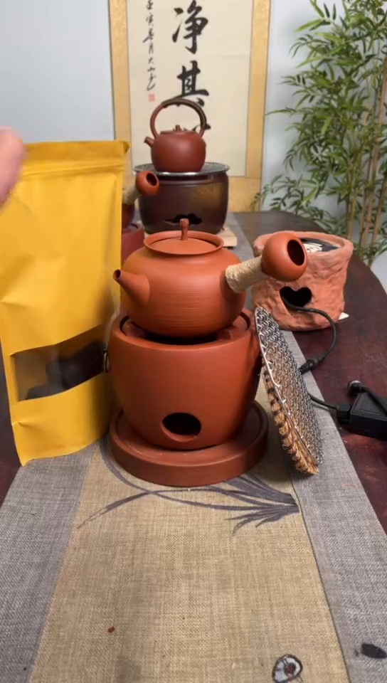 【闪购商品】圆口炉＋苹果壶＋炉垫【6件套】