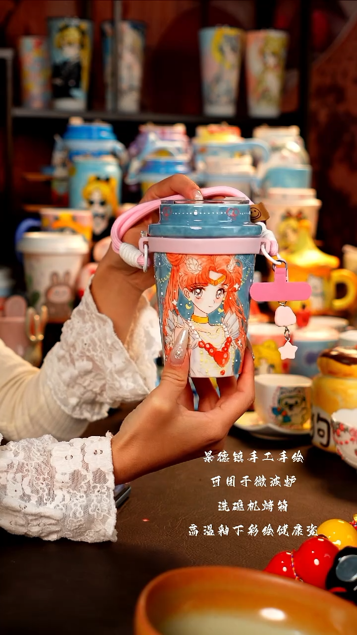 景德镇设计款手工手绘杯杯