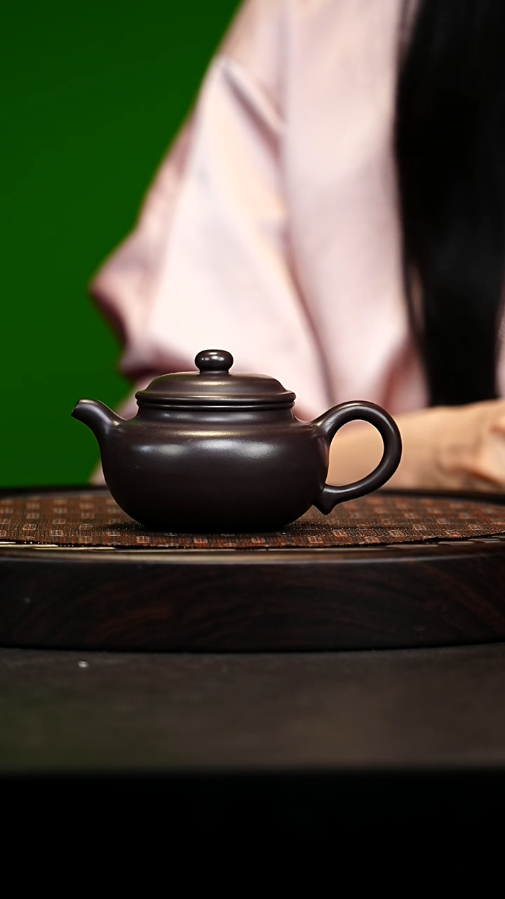 宜兴原矿高端紫砂 黑墩头240cc