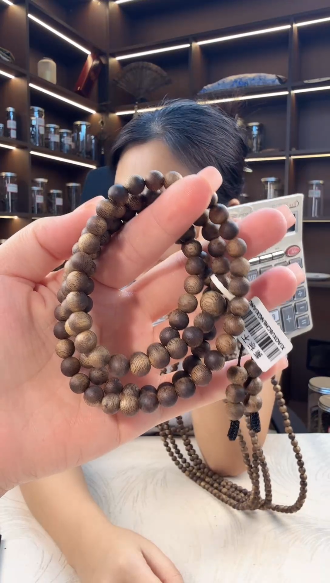 沉香手串0720奇楠沉香正圆珠多圈 小夏甄选 多样性发一