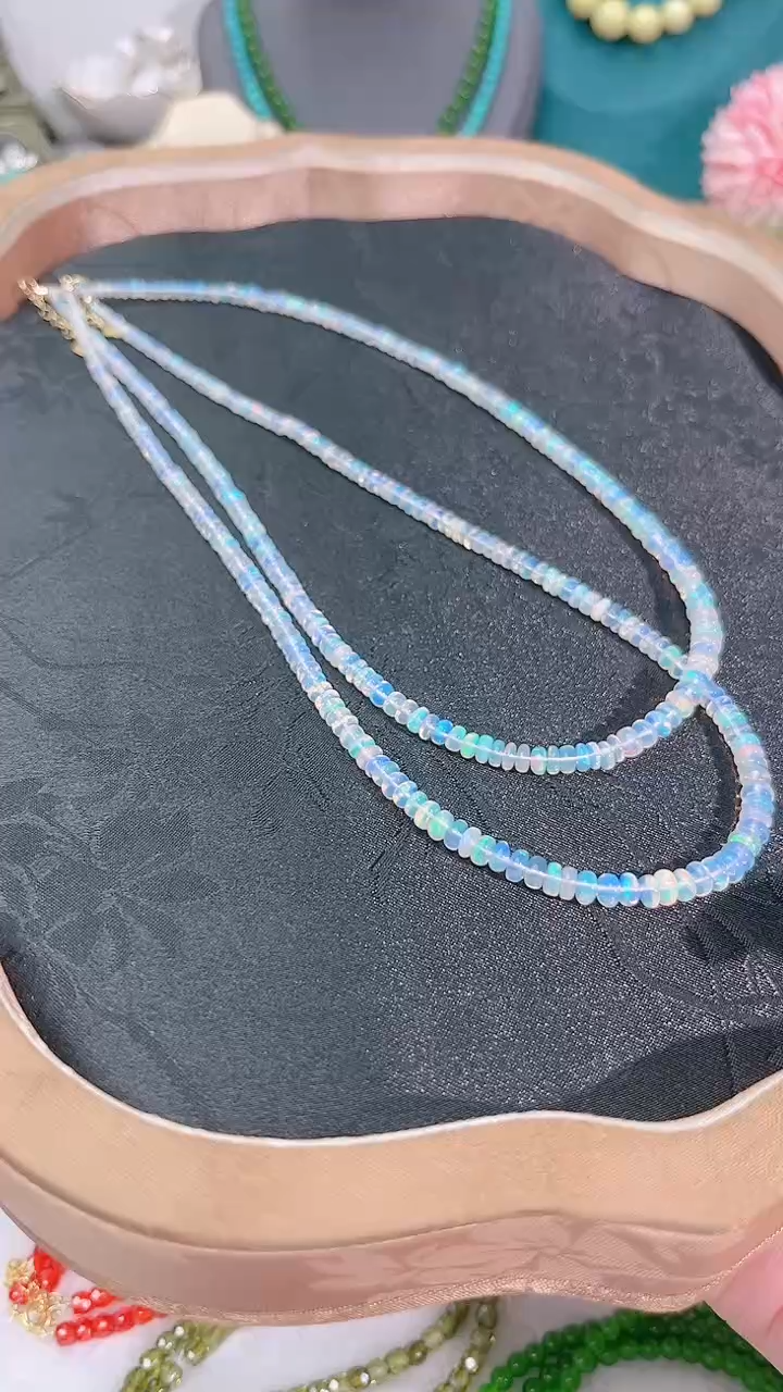 欧泊银S925镶嵌颈饰多样性发其一299