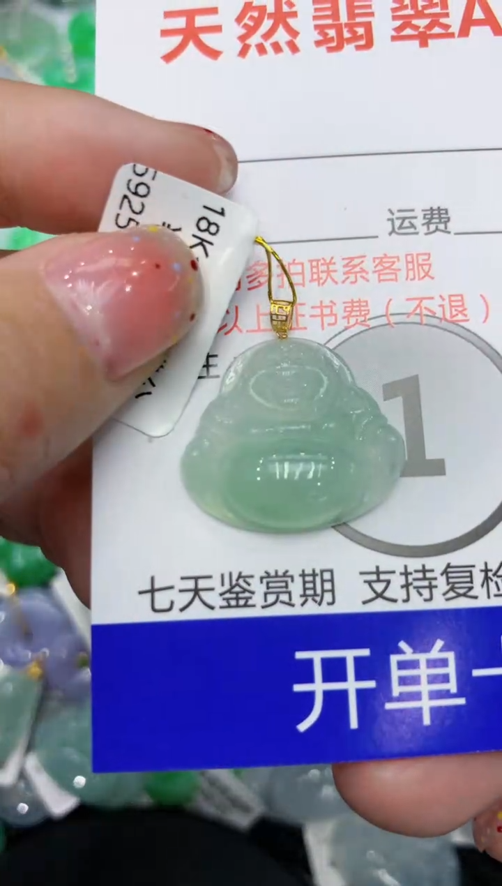 【闪购商品】翡翠颈饰18K金镶嵌111111111111