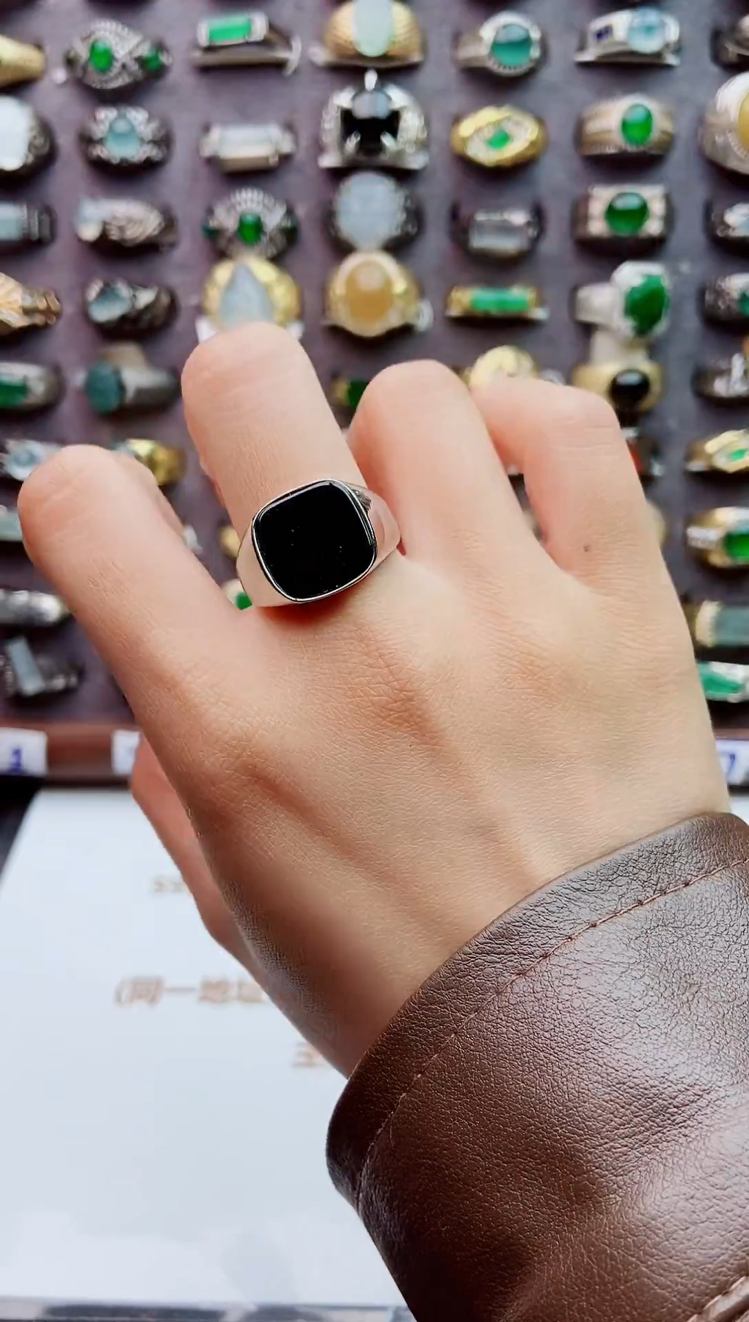 未镶嵌戒指翡翠天然翡翠男戒