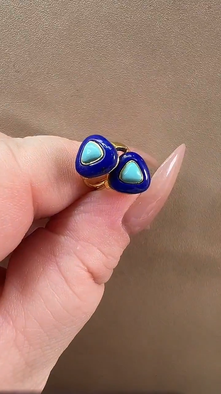 【闪购商品】绿松石耳饰银S925镶嵌耳环