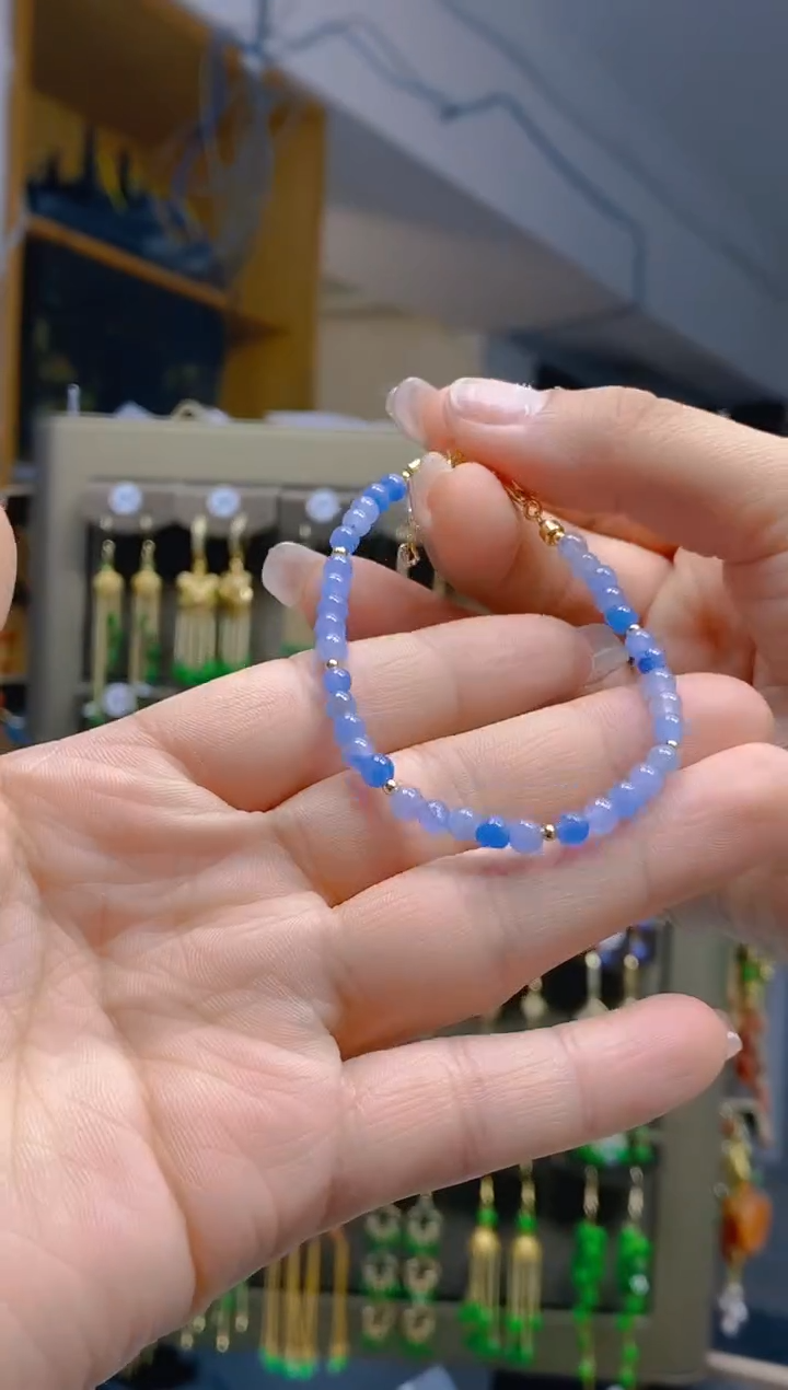 【闪购商品】翡翠耳饰合金397翡翠手链