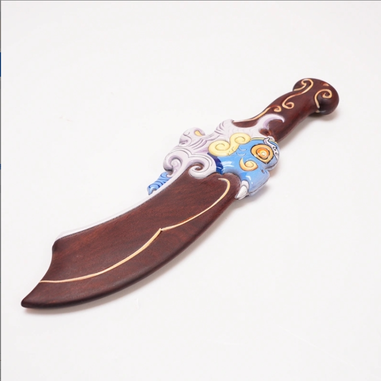 【檀锦阁文创】屠龙刀-血檀-241120-2