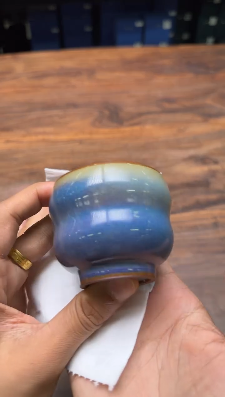 柚*哥燕泥堂 钧汝微云福禄杯