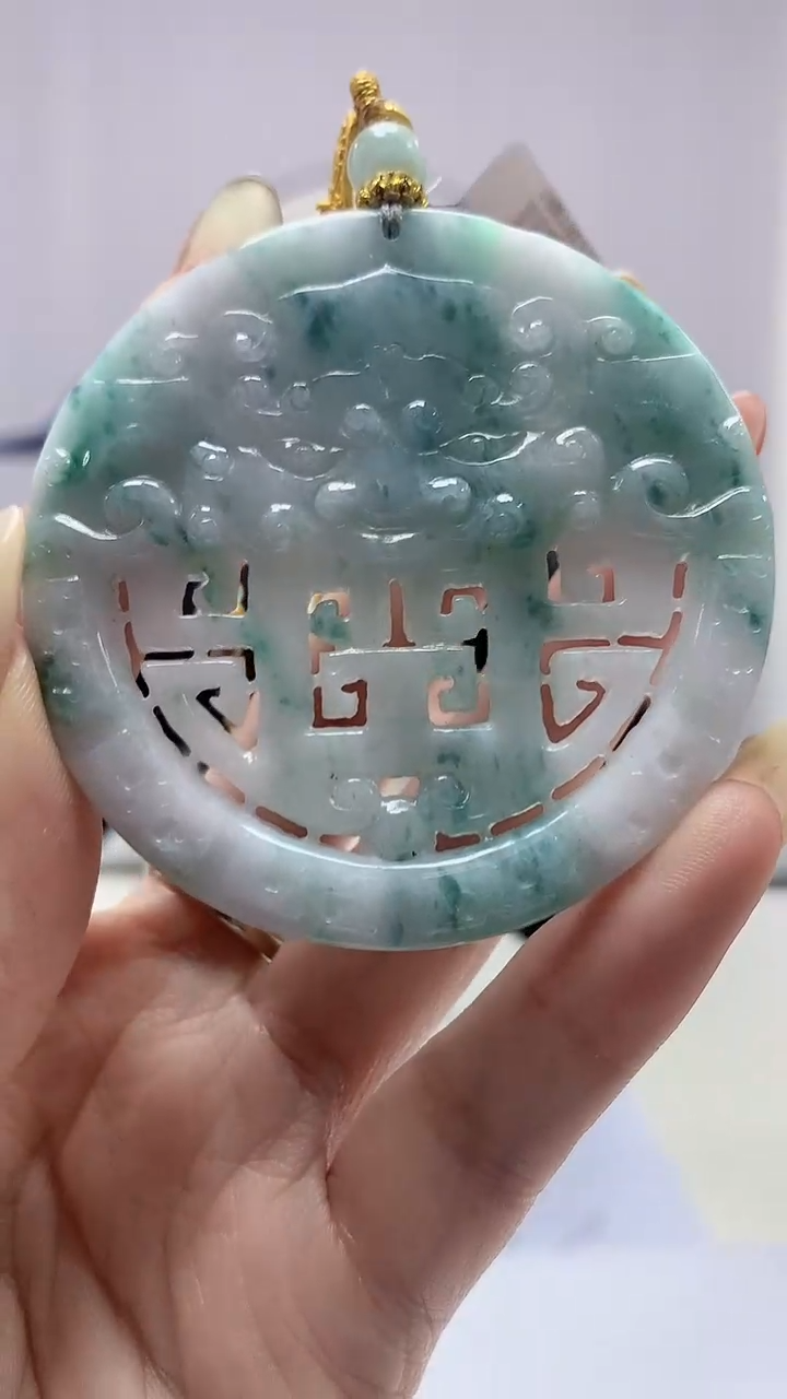 【闪购商品】定制翡翠未镶嵌0405DD-毛货挂件40