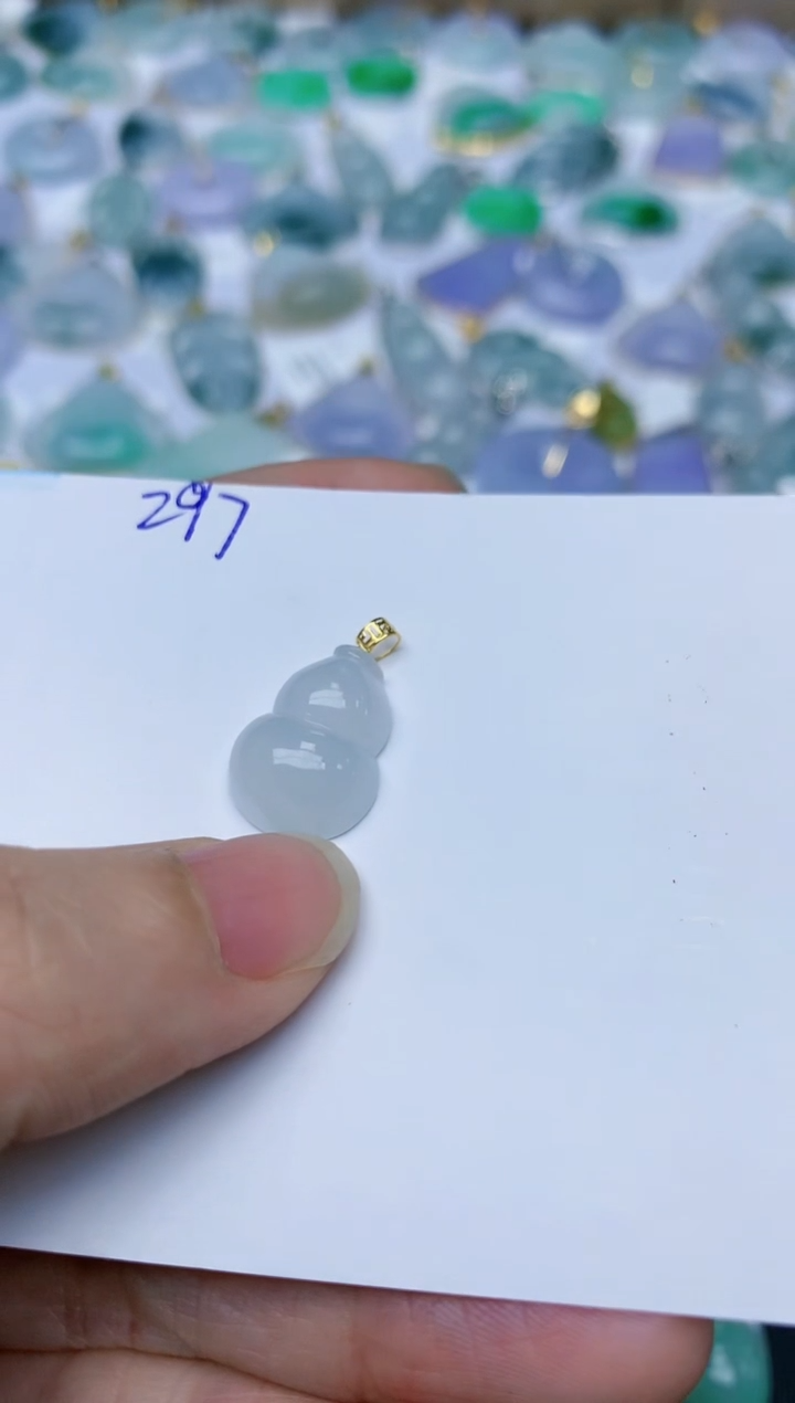 【闪购商品】翡翠颈饰18K金镶嵌天然翡翠A货    