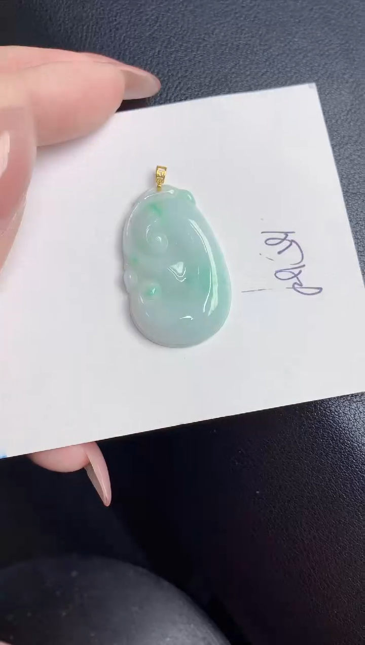 【闪购商品】翡翠颈饰18K金镶嵌000000000