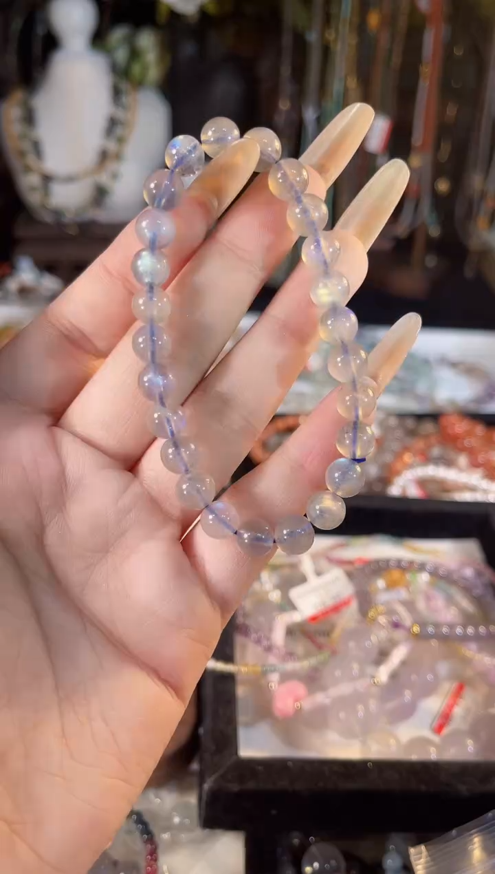 【闪购商品】拉长石手链未镶嵌多样性发货其一