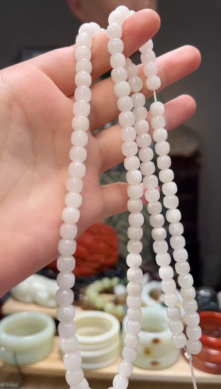 颈饰未镶嵌和田玉长链6+