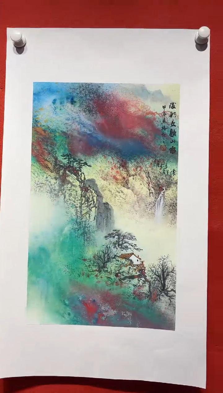 国画秦燕格国画手绘作品Y6