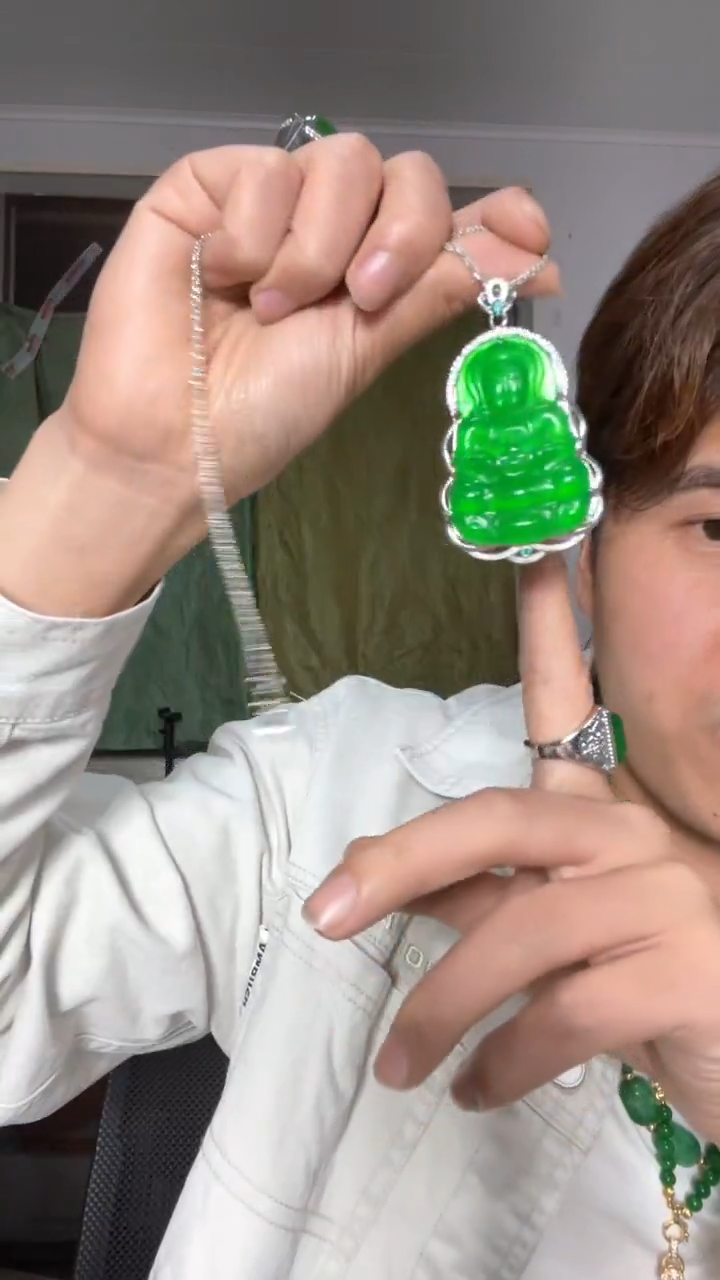 翡翠未镶嵌颈饰【伍氏甄选】缅料高端大观音