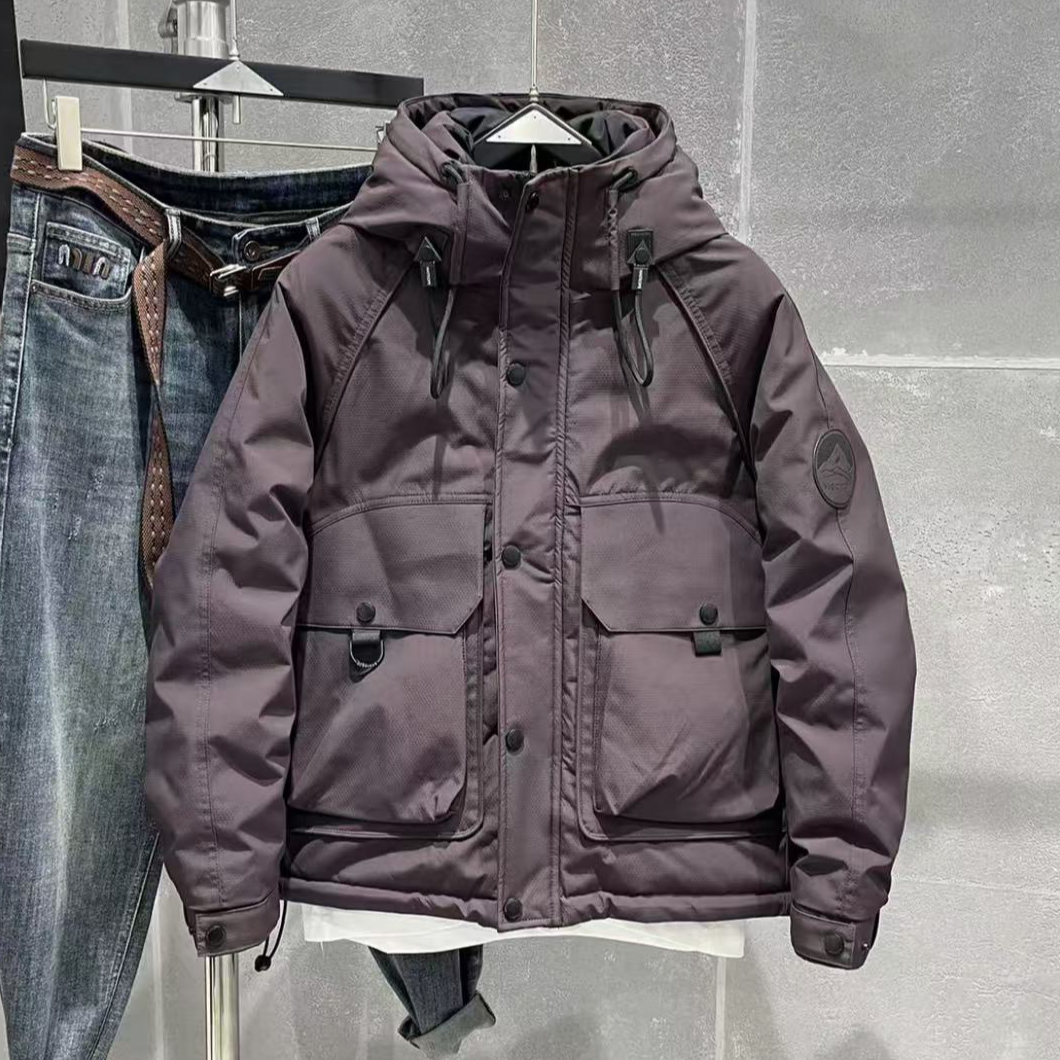 诚哥-Q9058【山雪游龙】新款工装连帽保暖羽服外套