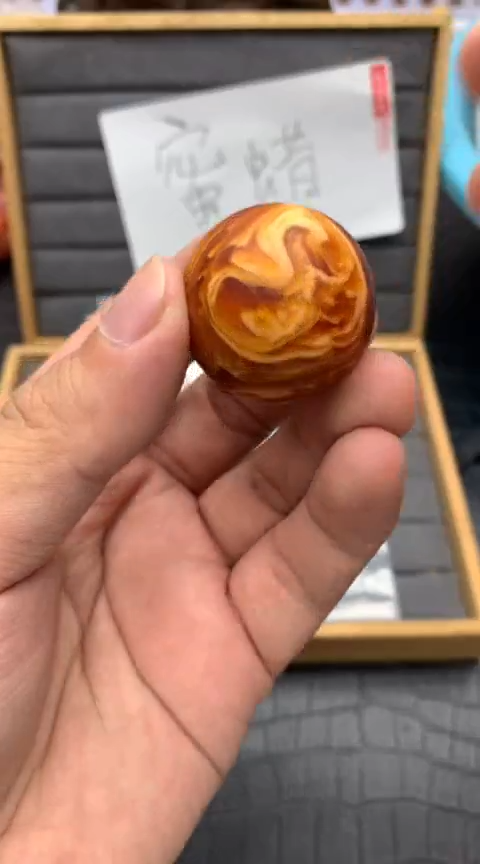 S28.虎皮纹30mm单珠