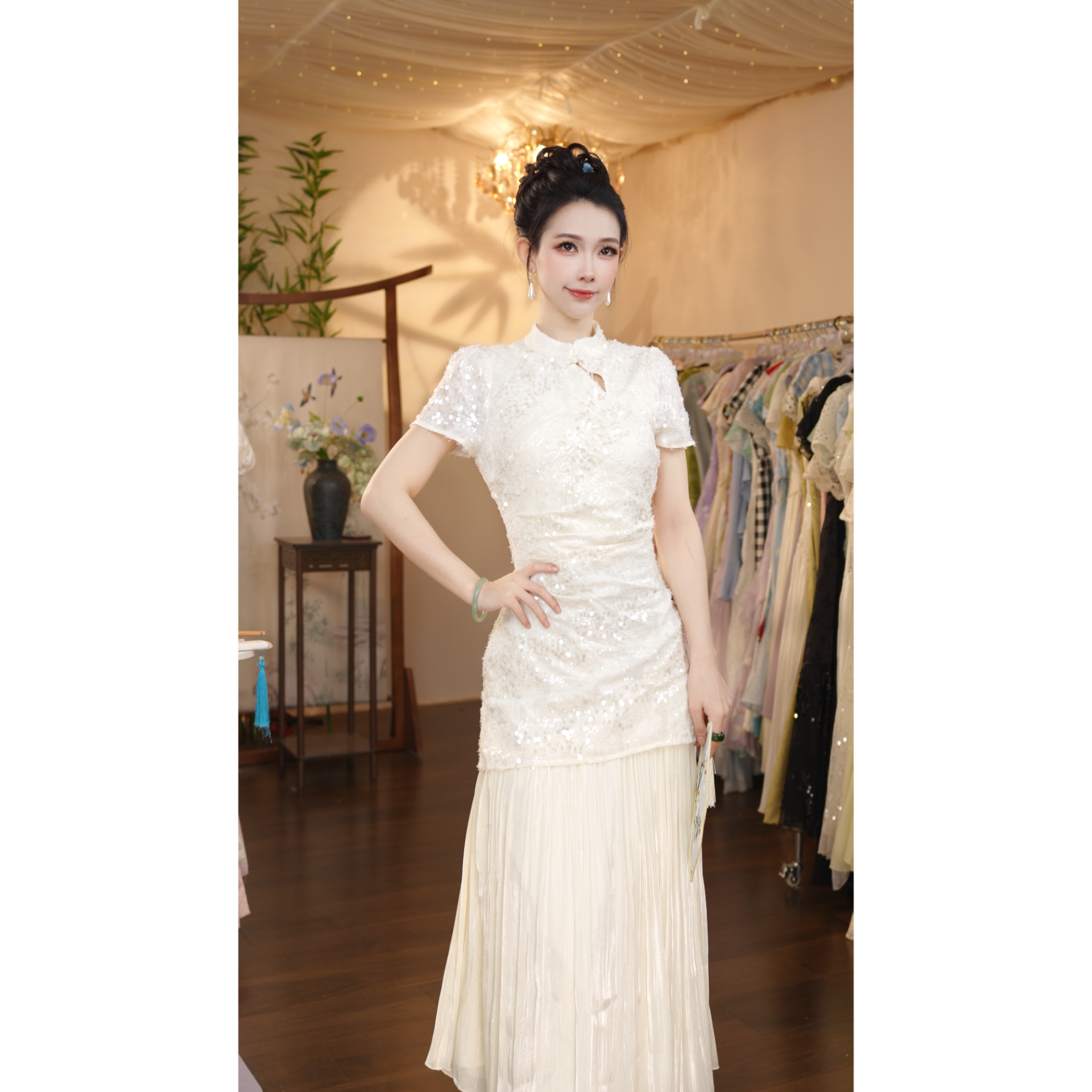 七姐原创-琉光似锦-1377 连衣裙（N903）-117cm