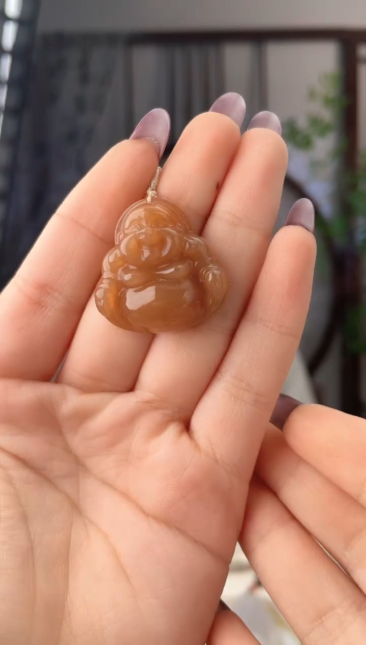 颈饰未镶嵌和田玉28糖藕佛公 xp