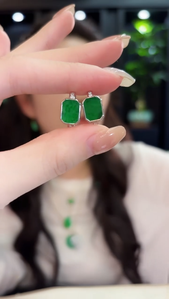 未镶嵌翡翠耳饰缅料A货/多样性发货/一件