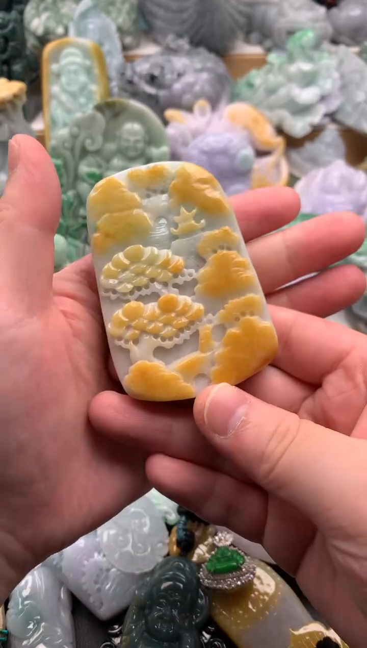 吊坠(不含链)未镶嵌翡翠1