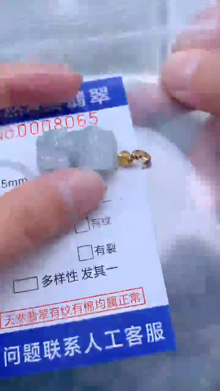 翡翠未镶嵌吊坠(不含链)1