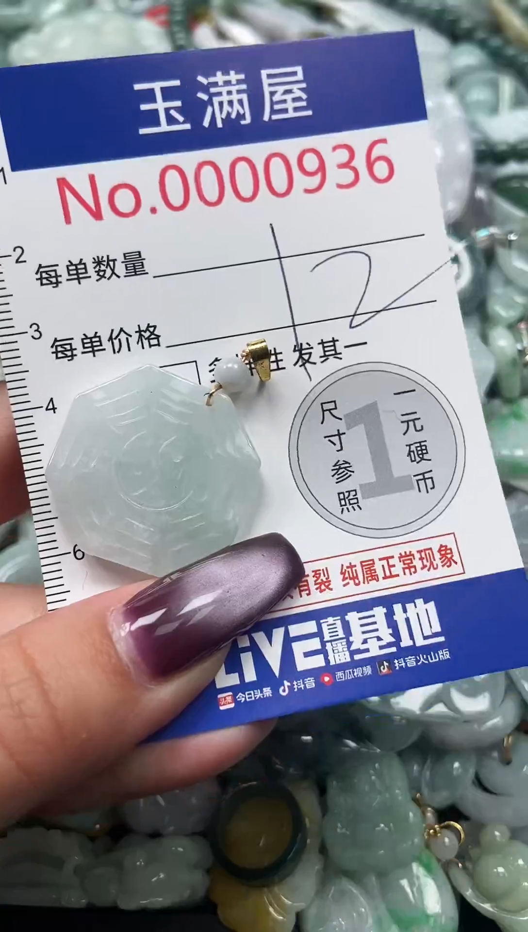 颈饰未镶嵌翡翠936